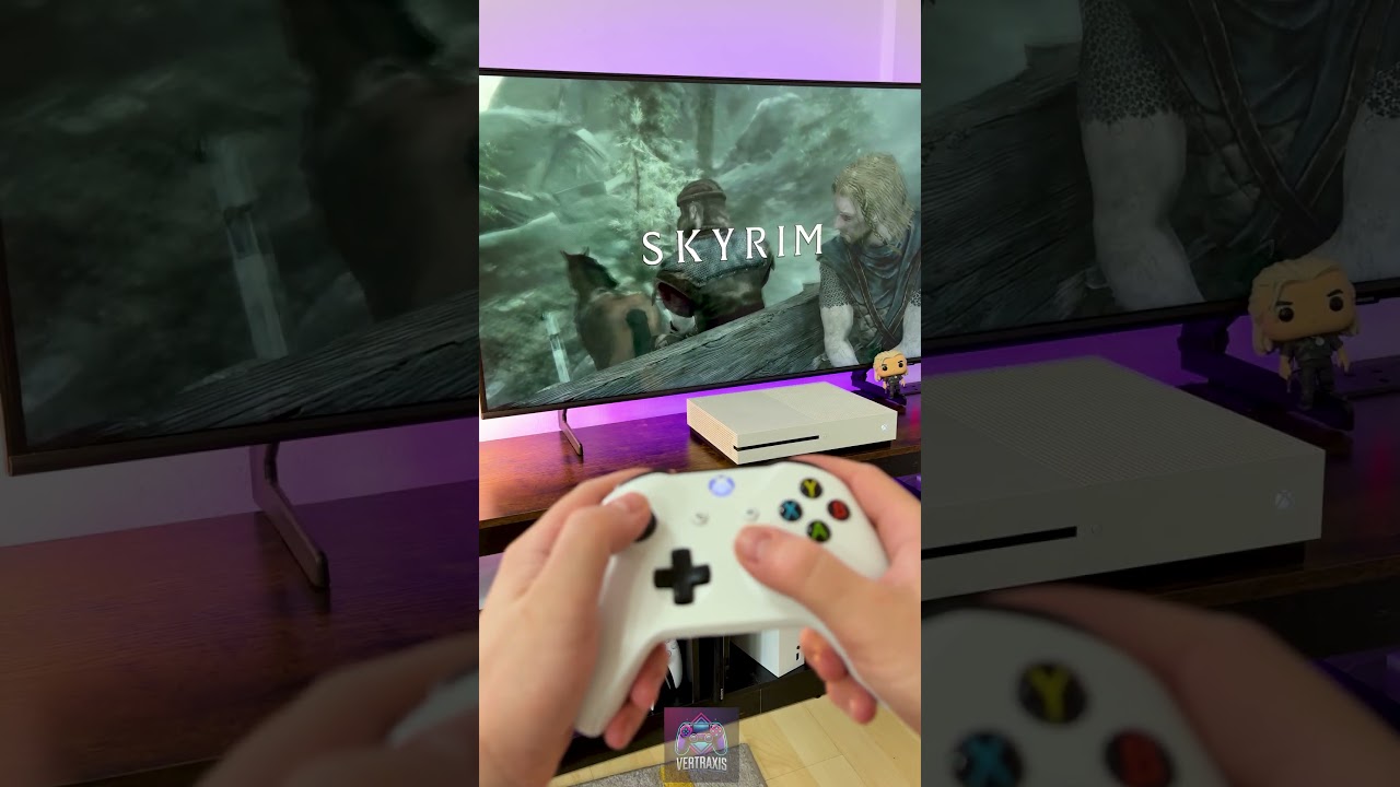 Skyrim on the Xbox One S! 🎮❄️ #skyrim #bethesda #gaming