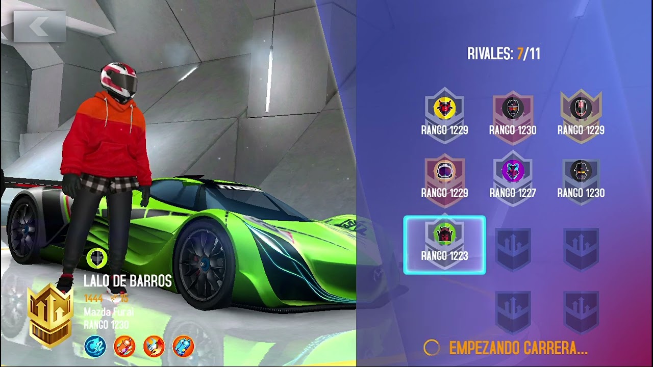 Asphalt 8  Airborne- MAZDA FURAI MULTIPLAYER TEST-RANK 1230