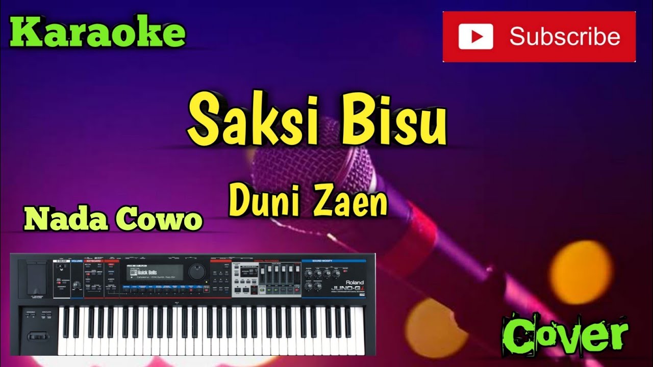 Saksi Bisu ( Duni Zaen ) Karaoke ( Nada Cowo ) Cover - Musik Sandiwaraan