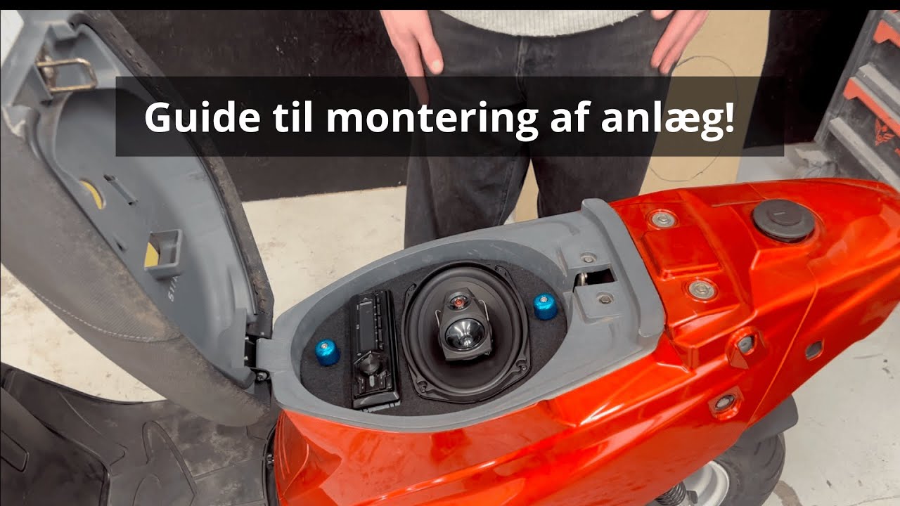 Sådan monterer du anlæg på din scooter!