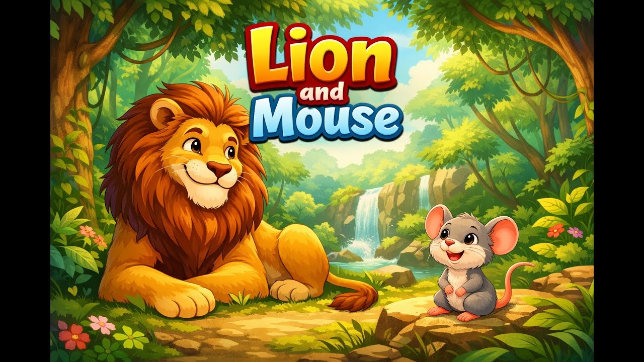شیر اور چالاک چوہا | The Lion and the Clever Mouse | Moral Story for Kids