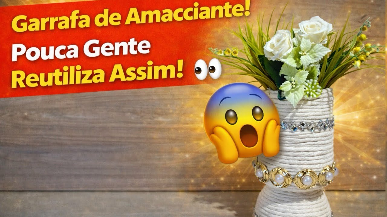 De garrafa de amaciante nasce arte consciente 