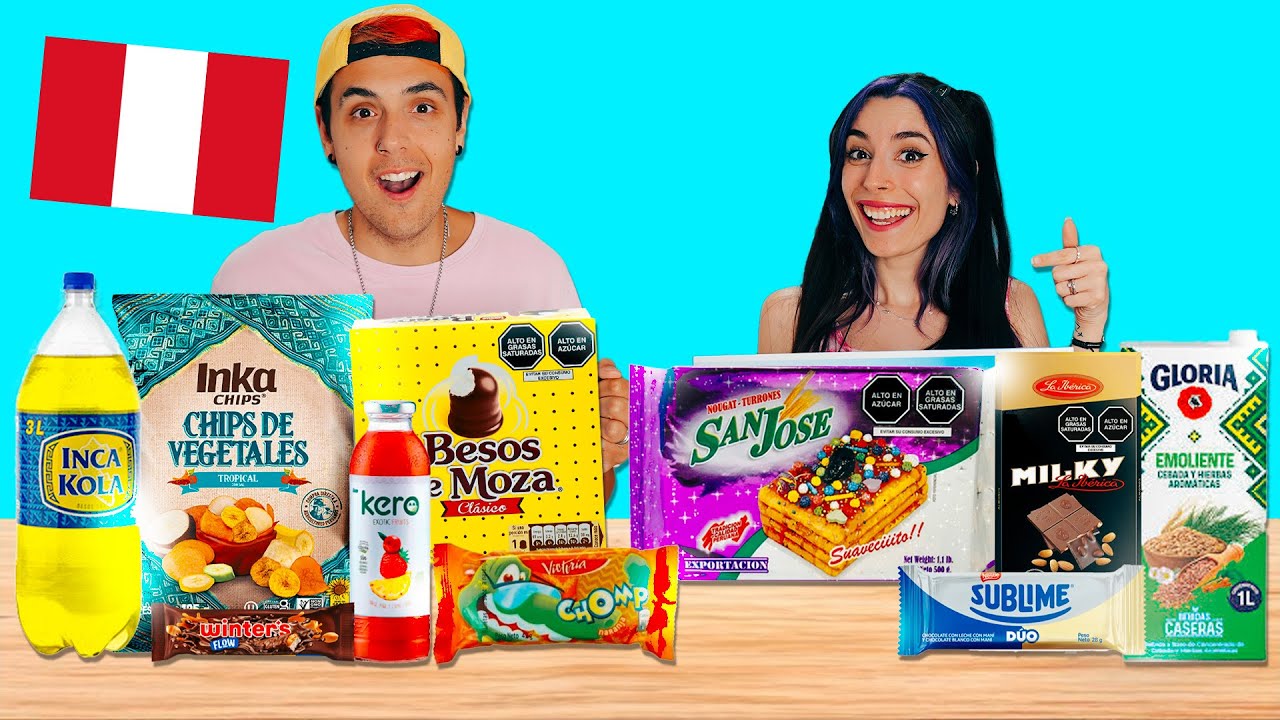 Probando dulces PERUANOS 🇵🇪🍭 | LYNA Y DANI