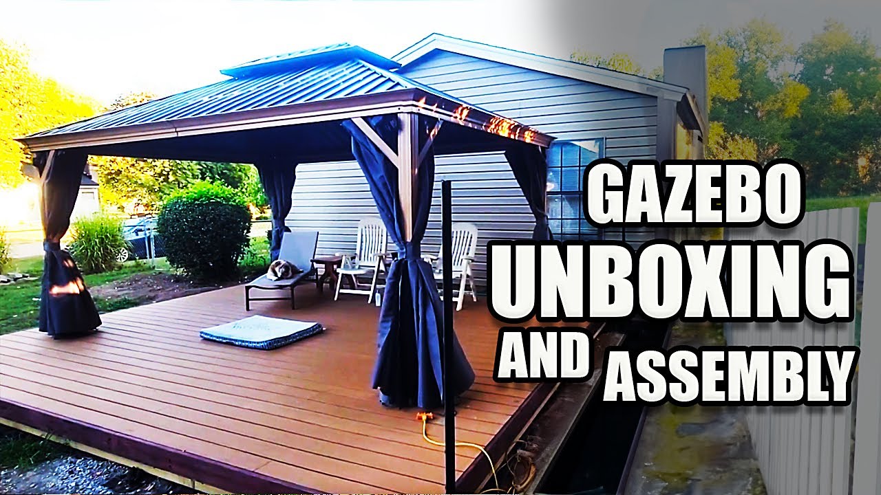Easy DIY assembly of the 12 x 16 Happatio Gazebo