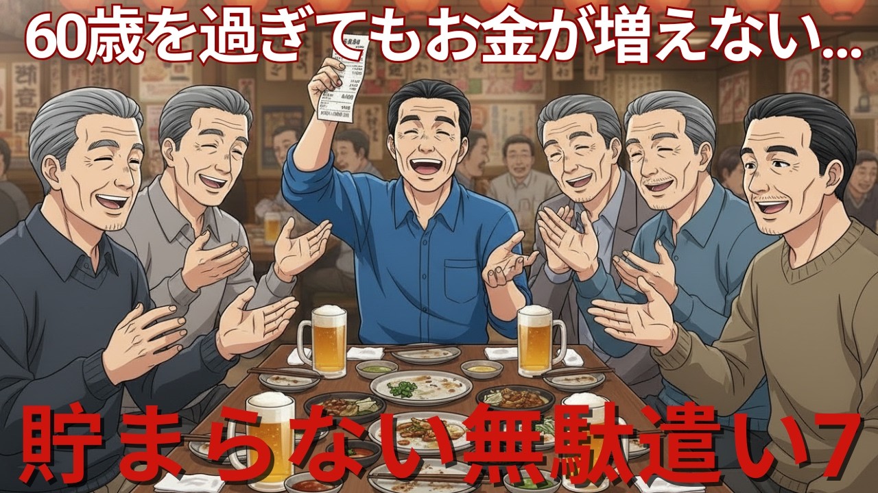 60歳を過ぎて「貯金ができない人」がやっている無駄遣い7選【シニア朗読雑学】