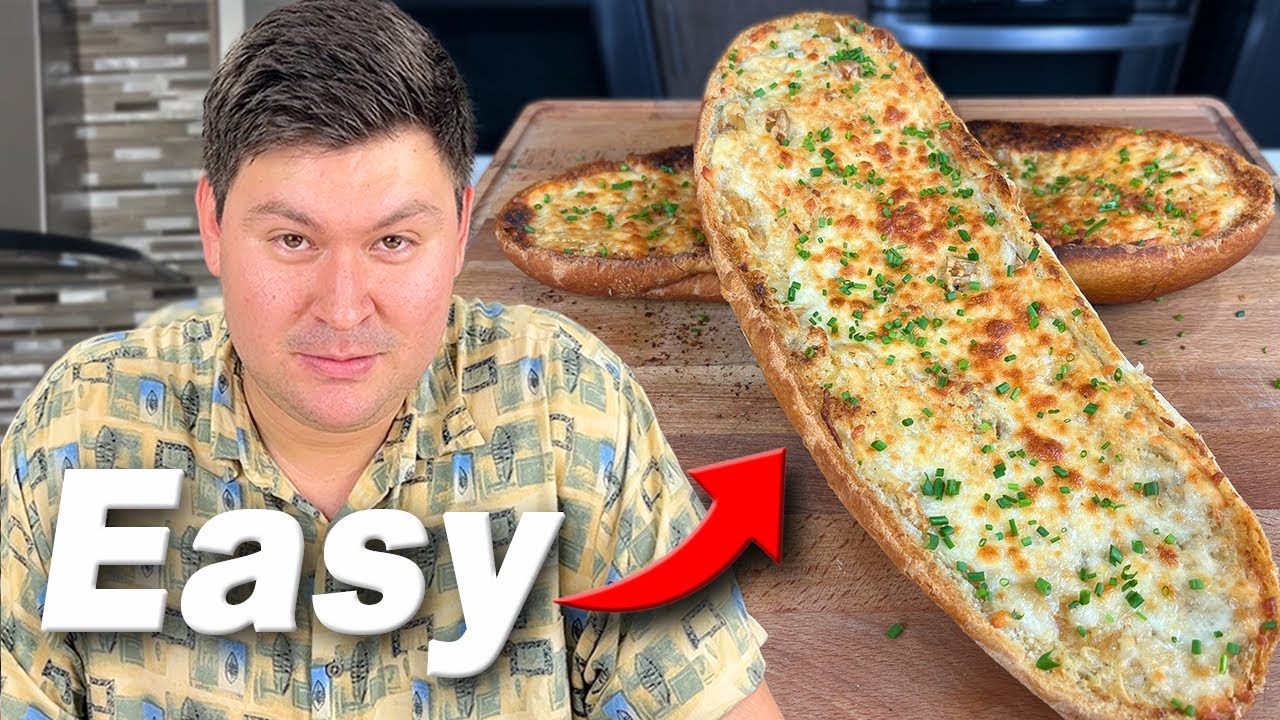 This Is The Easiest Garlic Cheese Bread Recipe You'll EVER Make!