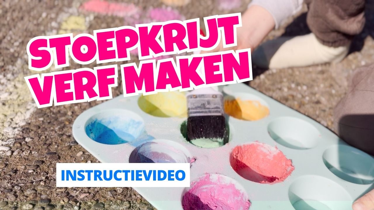 🎨 Stoepkrijt Verf Maken – Zo Kun Je Verven met Stoepkrijt!  🖌️