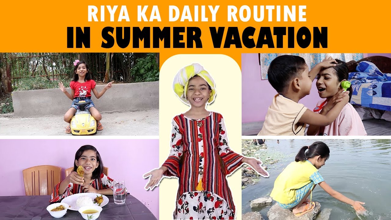 Riya Ka Daily Routine In Summer Vacation | Summer Vacation | Riya Family Show