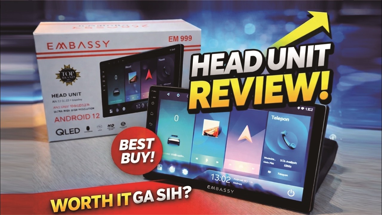 Head Unit Embassy EM 999 9 Inch Ram 2-32 Layar Qled & Kamera Mundur | Review Amatir Tukang Ribet