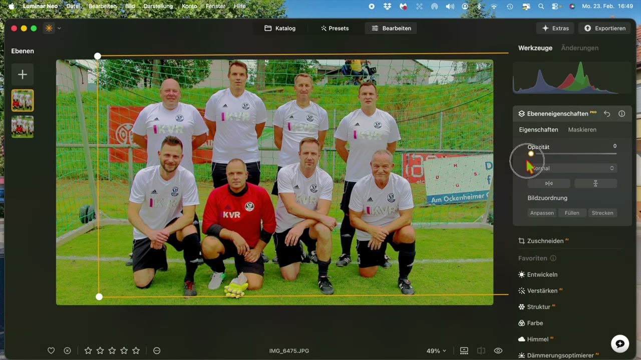 Köpfe austauschen in Luminar Neo