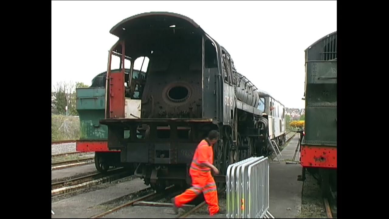 5 preserved steam locos shunted at Barry in 2010