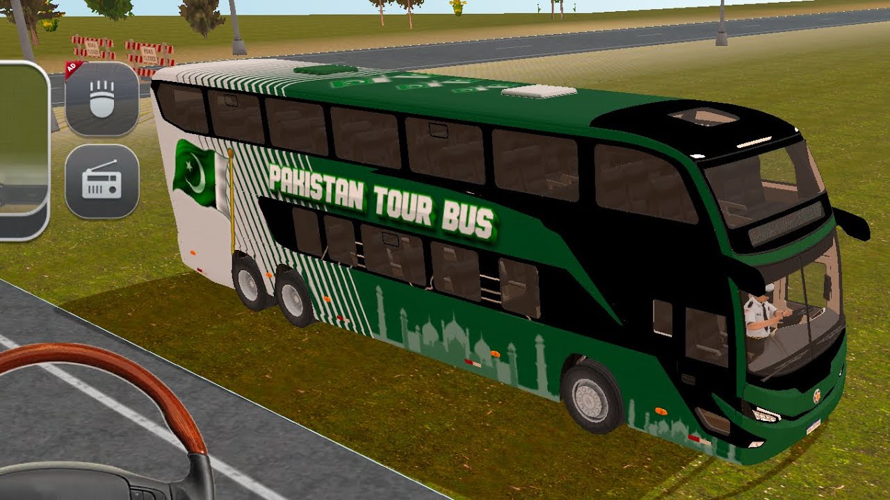 American bus driving gaming video 4K riding video