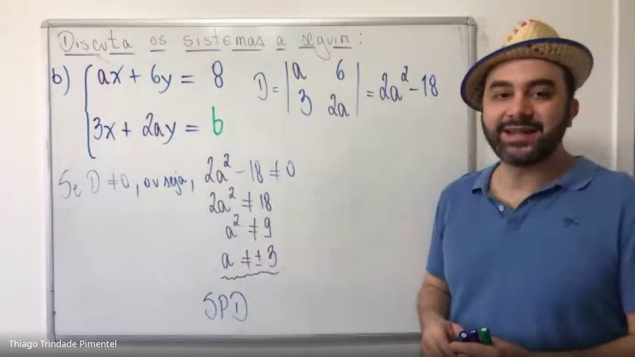 #1 Discussão de sistemas lineares