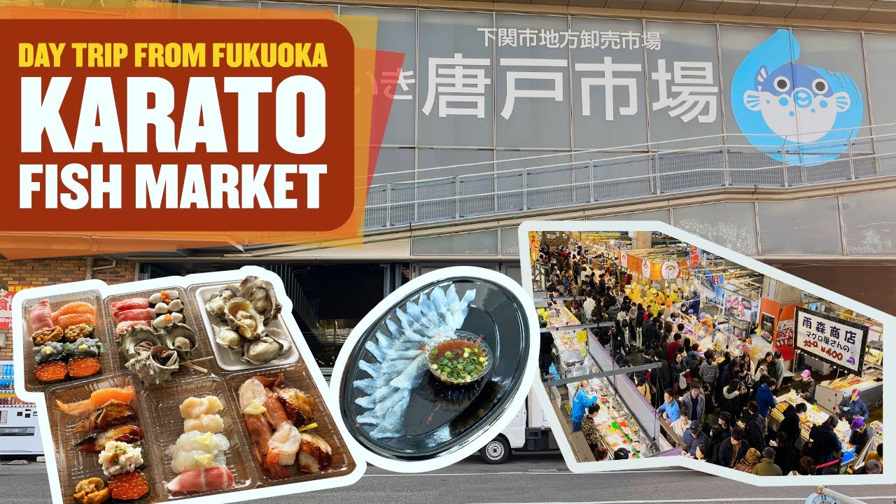 Autumn in Fukuoka 🍁 Karato Fish Market Shimonoseki - seafood haven + eating poisonous fish