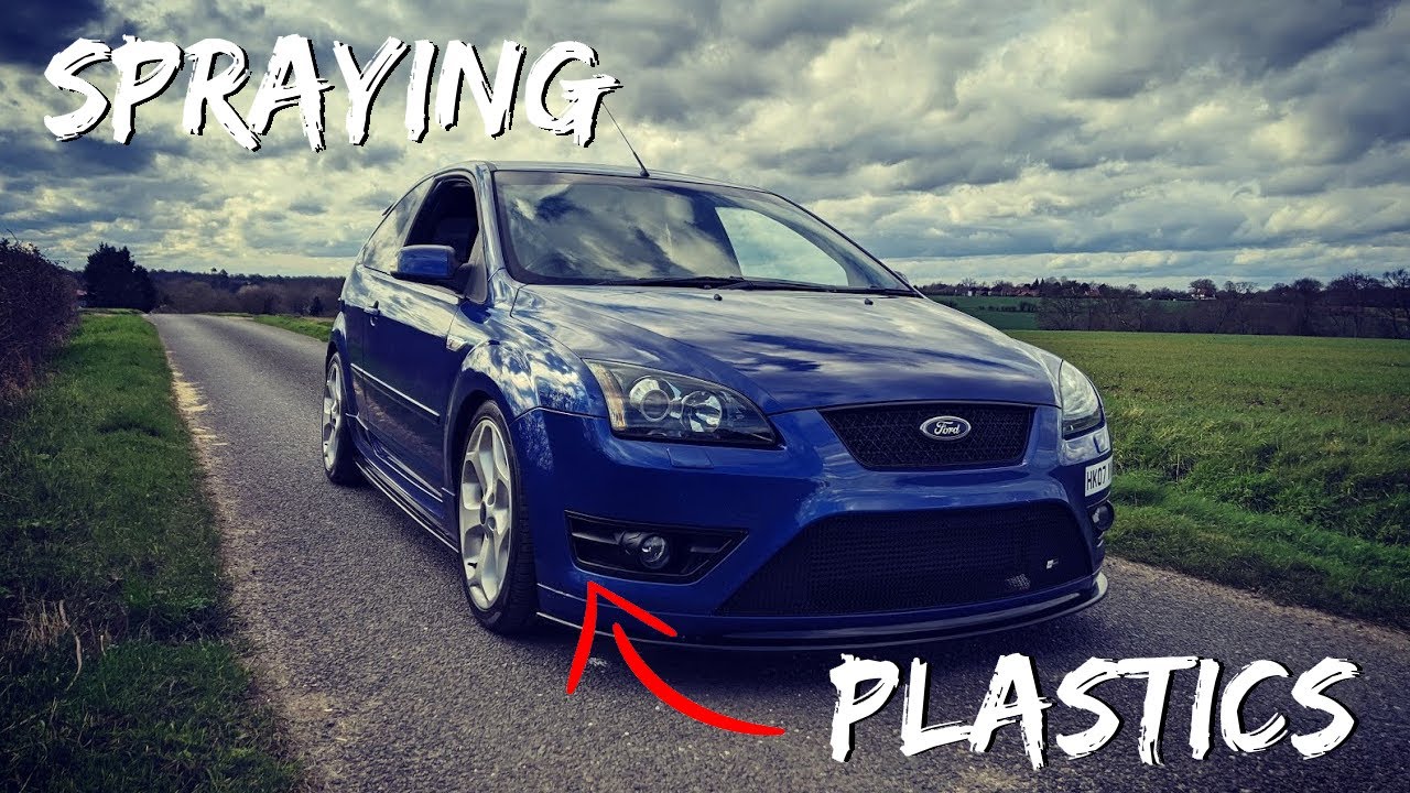 BLACKING out the GREY plastics - Modified MK2 FOCUS ST