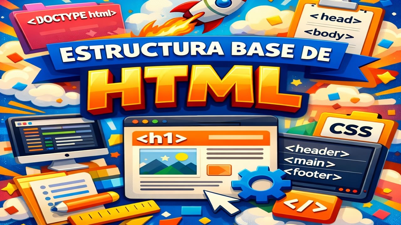 🚀 Estructura Básica de HTML Explicada Fácil | Curso Desarrollo Web COMPLETO 🔥 (3 de 18)