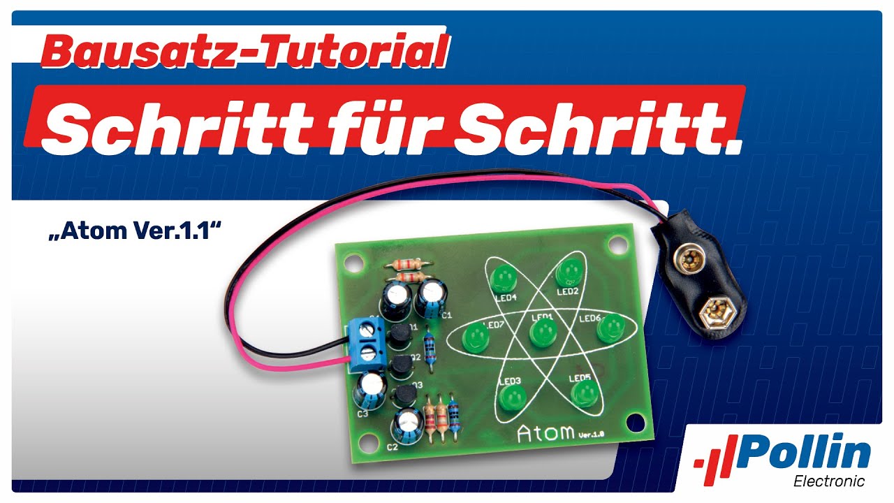 Schritt für Schritt: Bausatz Atom V1.1 (Pollin Artnr. 810110)