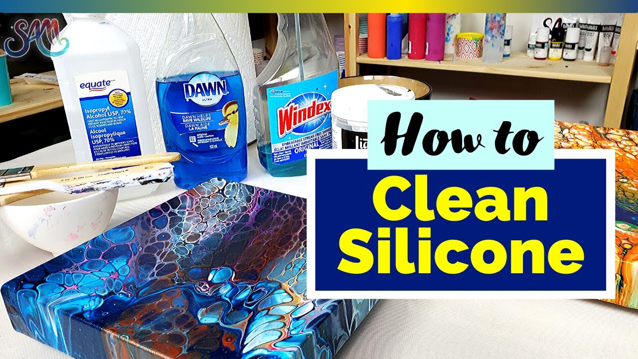 How to Clean SILICONE off Acrylic Pour | Tips & Tricks on How to Prepare for Varnish & RESIN