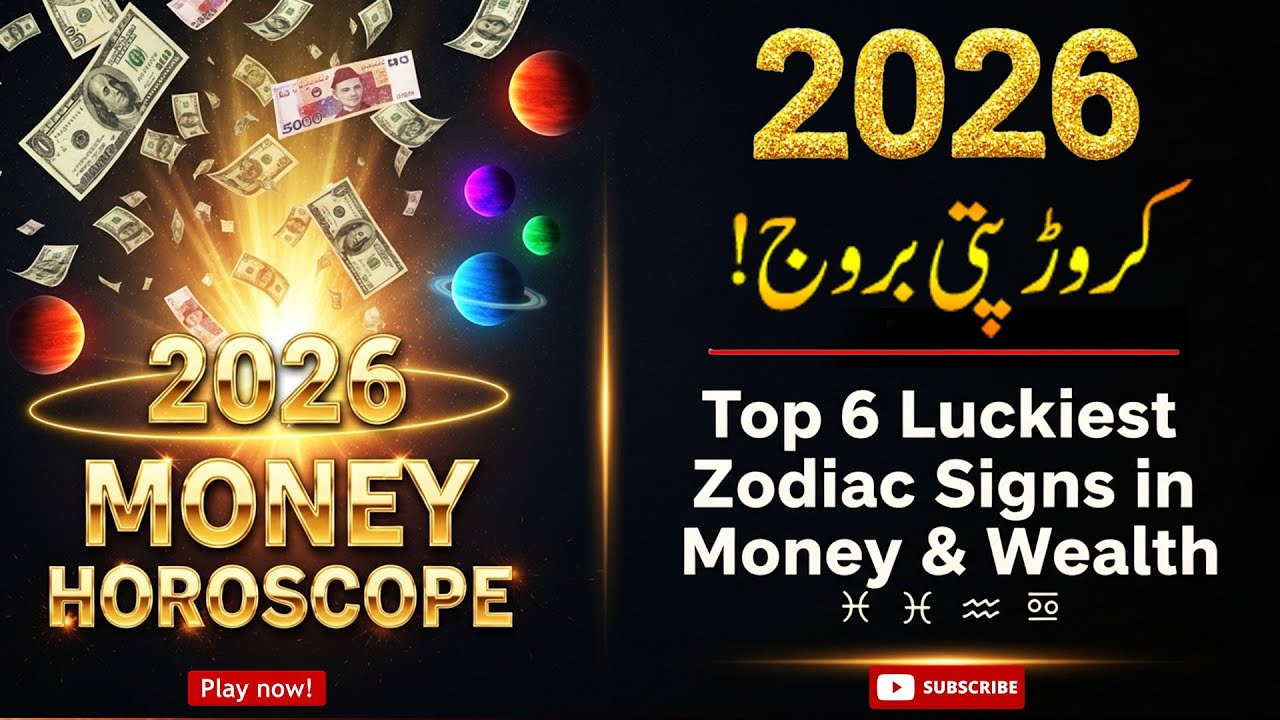 💰 2026 YEARLY HOROSCOPE &mdash; Top 6 Luckiest Zodiac Signs for MONEY, WEALTH & PROPERTY