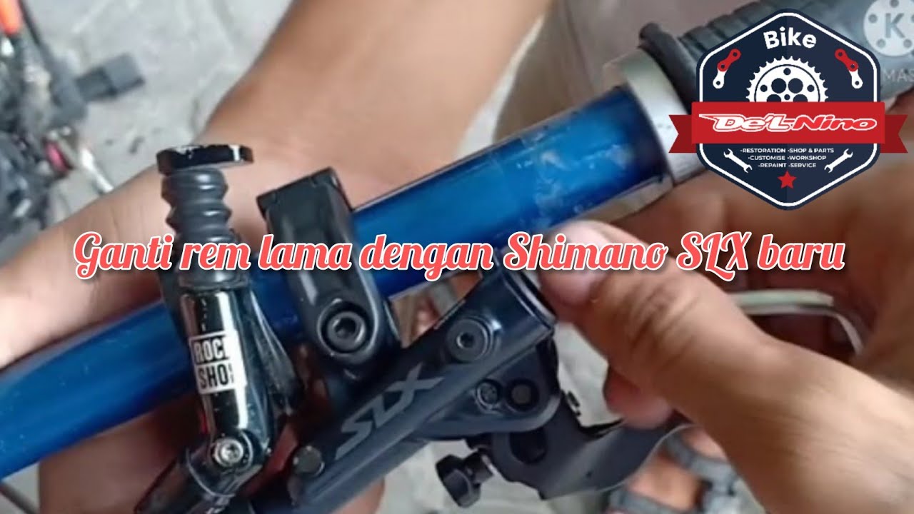 Ganti rem lama dengan Shimano Slx m7120 by De'L-nino bike