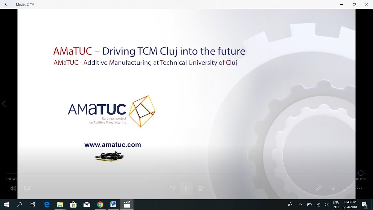 AMaTUC – MteM Conference, promoting TCM Cluj and Additive Manufacturing – English