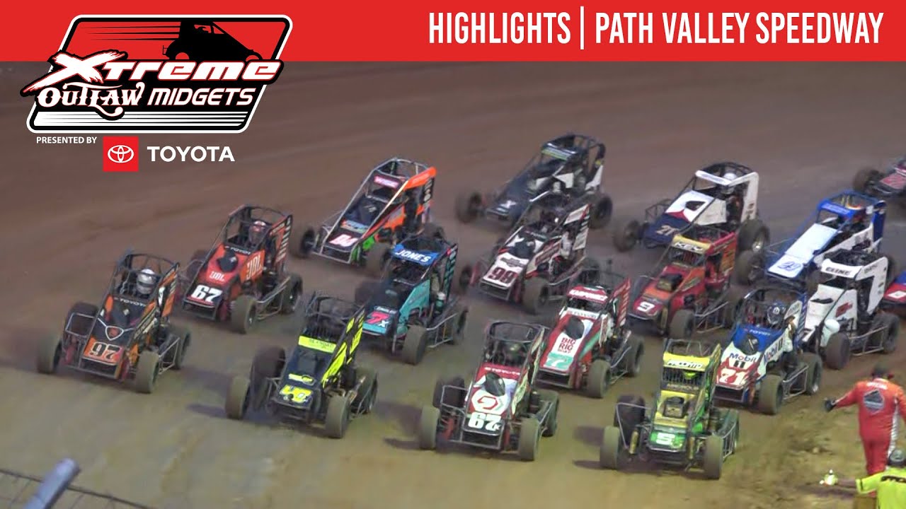 Xtreme Outlaw Midget Series Presented by Toyota | Path Valley Speedway | August 8, 2025 | HIGHLIGHTS