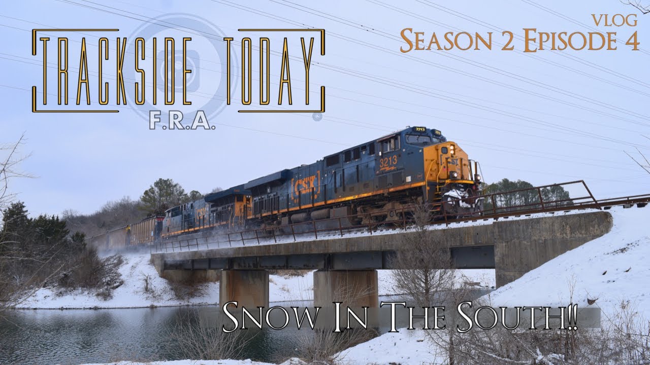 F.R.A. Trackside Today: Even Colder Catch Of CSX With Snow!  (Episode 4 - Season 2)