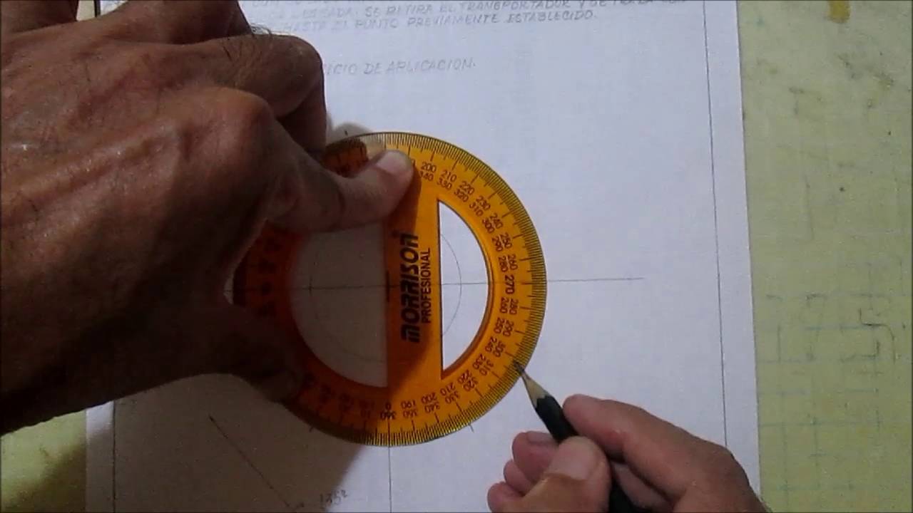 DIBUJO TECNICO - INSTRUMENTOS - EL TRANSPORTADOR 