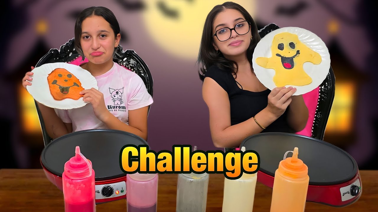 CRÊPES CHALLENGE SPECIAL HALLOWEEN 🎃 #halloween 