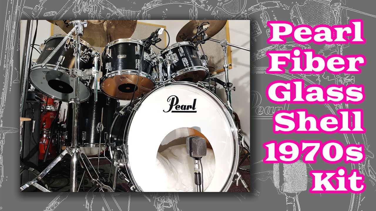 Pearl Fiber Glass 1970s Drum Set