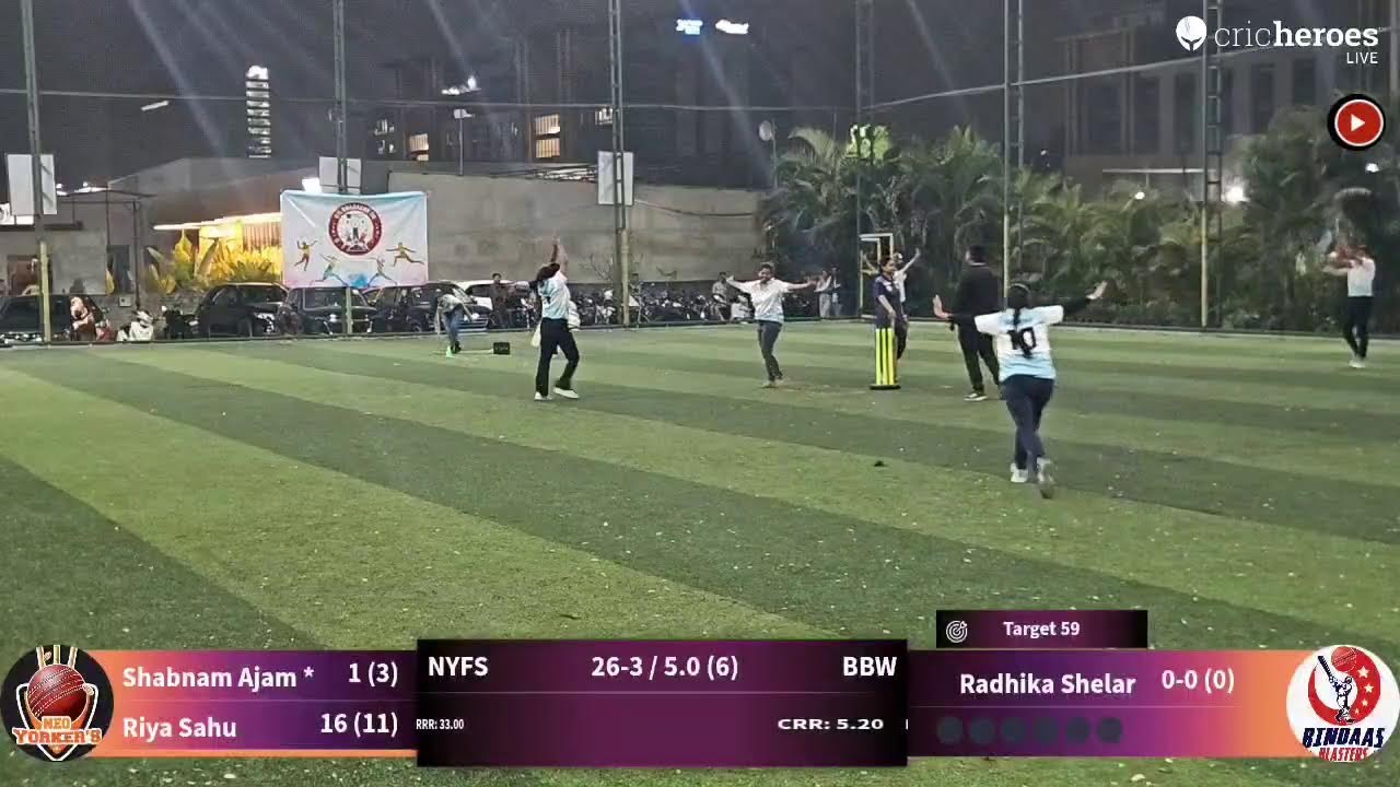 Neo Yorkers (F) S3 vs Bindass Blasters Women live cricket match | AWPL 3 live - Players Sports Acad