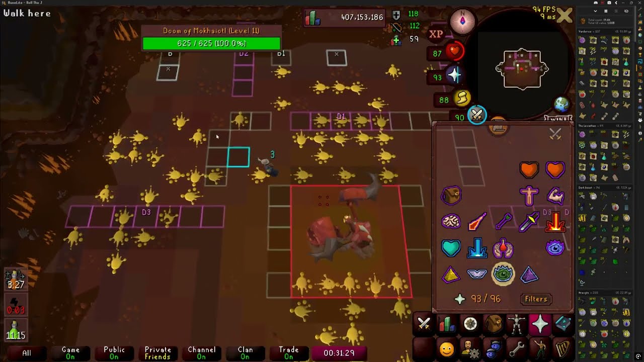Doom of Mokhaiotl - It's Dark Down Here -  Grandmaster Combat Achievement - Delve Level 1-16