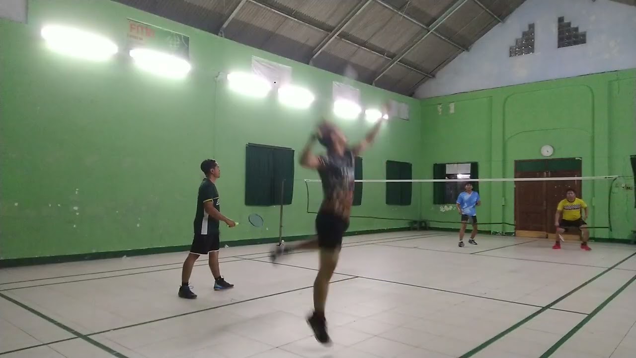 PB. Namplek Seneng | Grade A (Dayu & Septian Vs Joshua & Amin) Banyak Error -Latihan Badminton Rutin