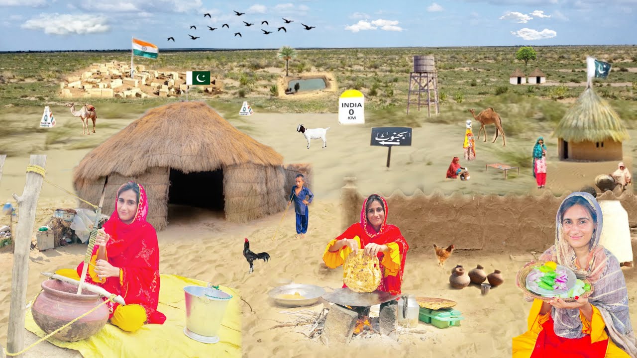 1000 years old Village Culture of Sindh Pakistan Near India Pakistan Border