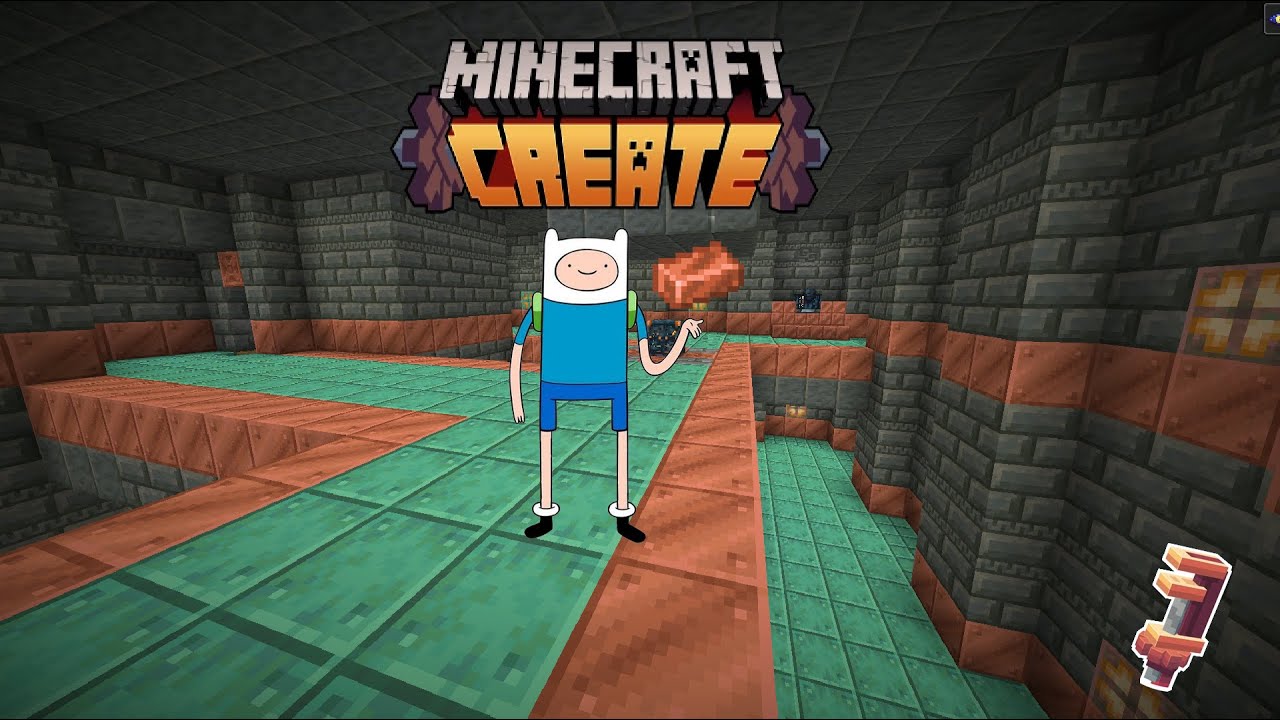 Esclavo de SAER hace una mega granja de cobre AUTOMATICA - Create Mod