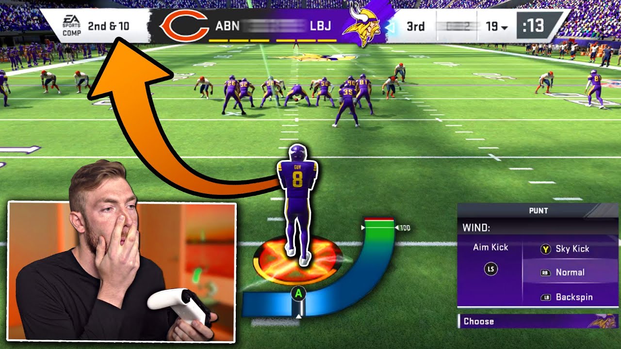 Win a game of Madden *PUNTING ON EVERY 2ND DOWN* Challenge... Madden 20 Ultimate Team Gameplay