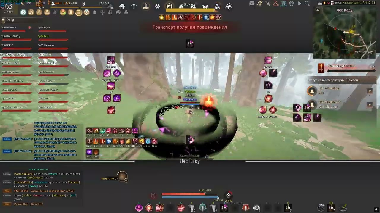 Black Desert 6.10.2025 IXLegion T3 Node War Maegu Awk (Топ ФПС осад)