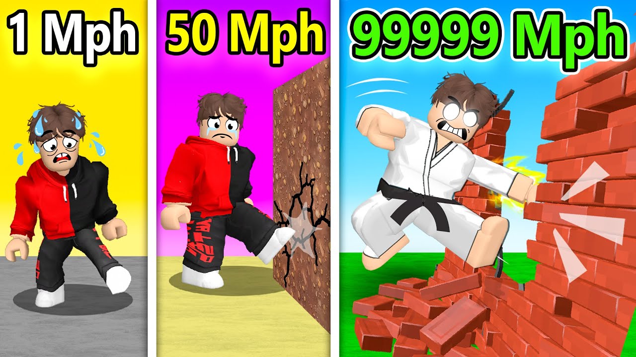 Breaking 528,231,345 Bricks with BLACK BELT Karate (Roblox)