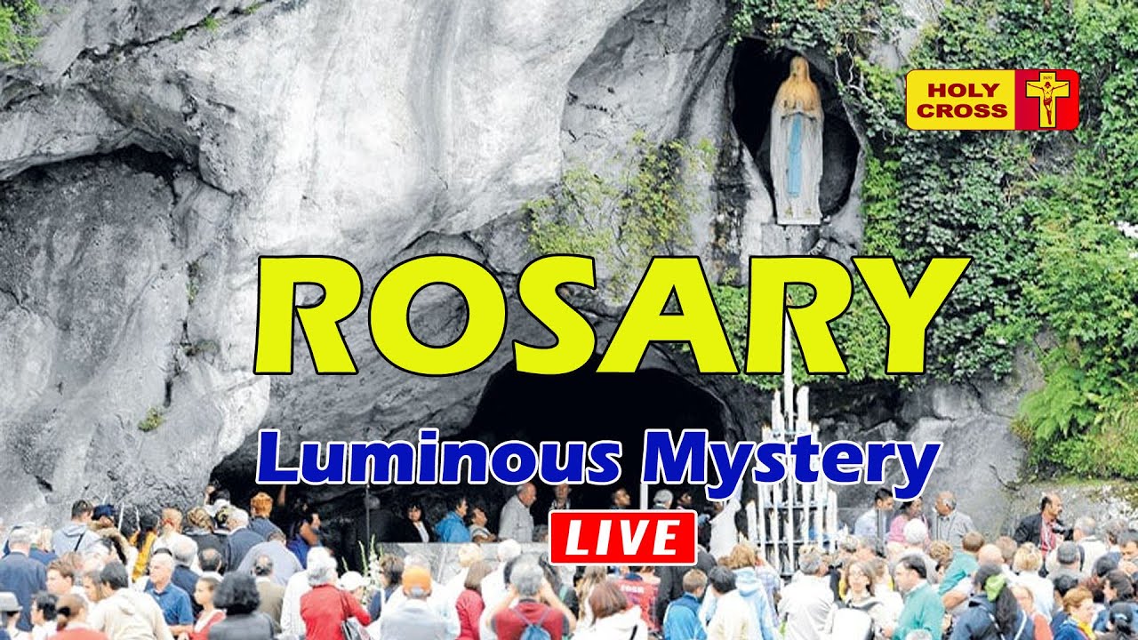 🔴 LIVE -28-08-2025 @ Holy  Rosary from Lourdes Grotto | Luminous Mystery | Holy Cross Tv