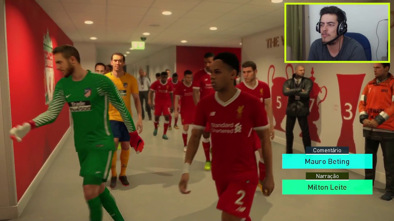 VEJA MINHA REAÇÃO NA PRIMEIRA PARTIDA NO PES 2018 !! (Ta Ruim ?)