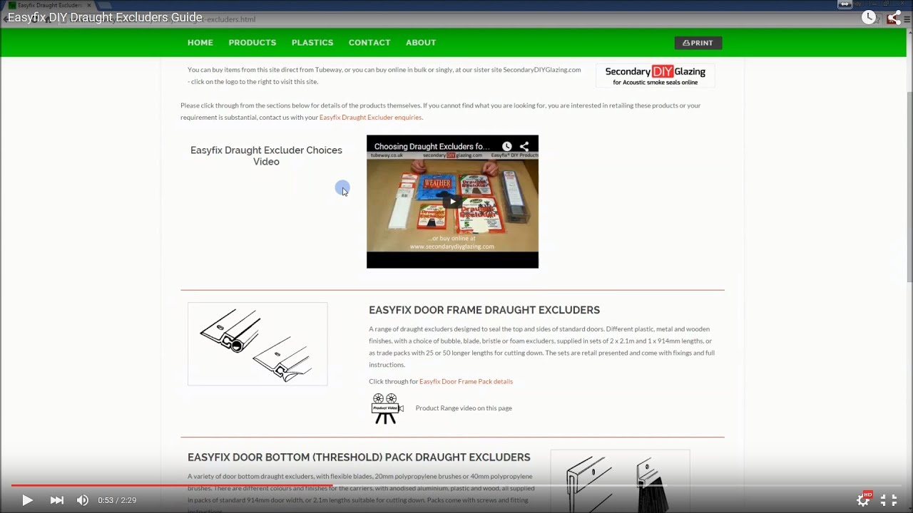 Easyfix DIY Draught Excluders Guide