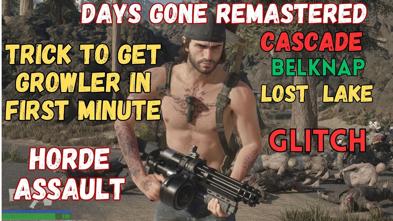Trick to get GROWLER in first minute   -  Horde Assault  -  Days Gone Remastered  -  Horde Assault