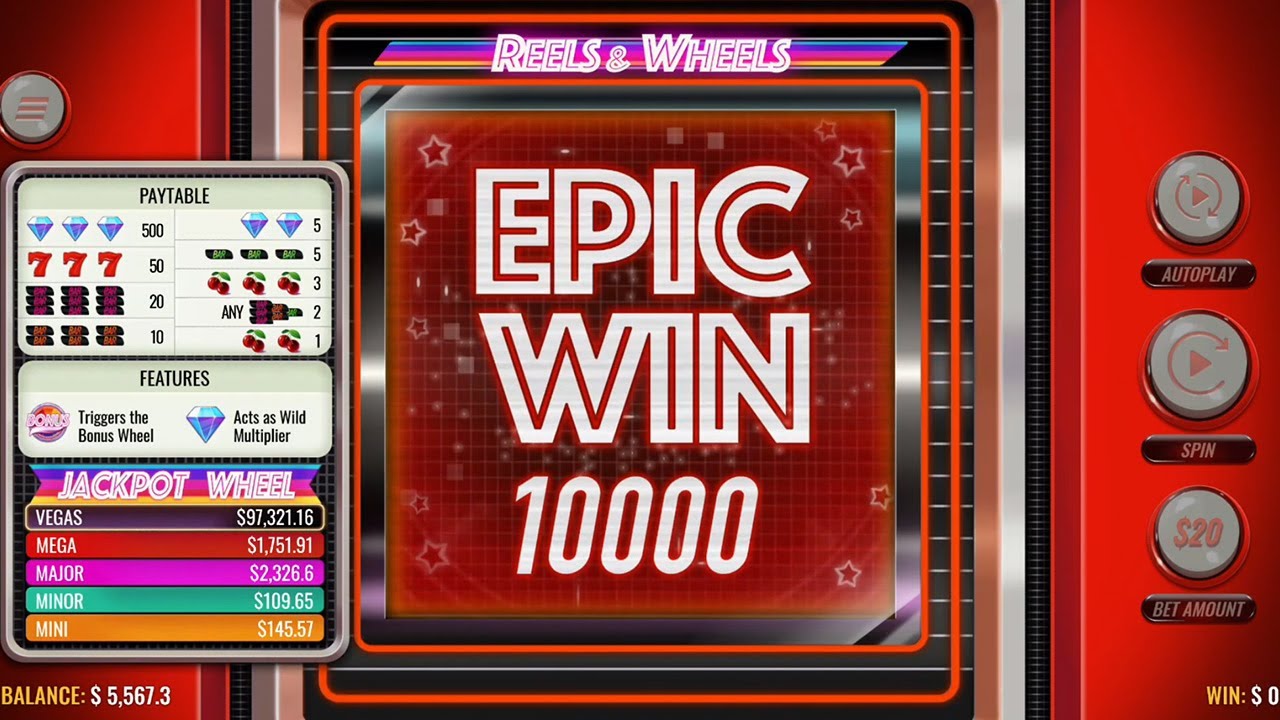 Reels and Wheels EPIC Jackpot 10k &ndash; Slots lv, Ignition, Bovada