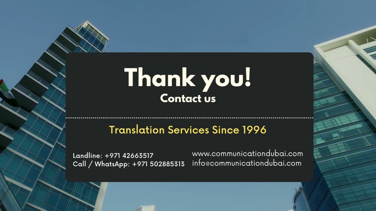 Translation Office in Dubai  I  Certified Translation Services Dubai  I  Legal Translation Services