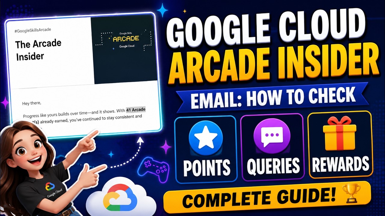 Электронная рассылка Google Cloud Arcade Insider: Как проверить баллы, задать вопросы и получить ...
