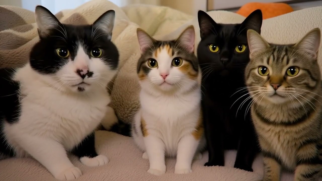 猫の忘年会　かぼちゃだぜ！