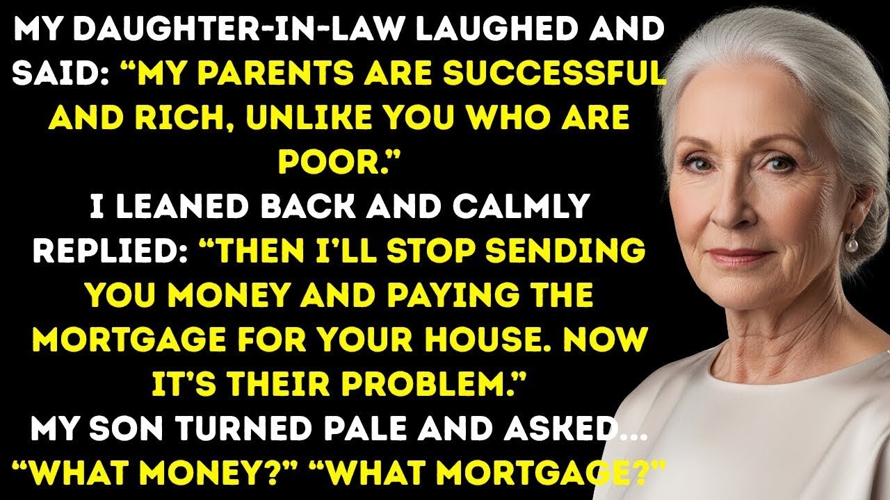 “My Parents Are Winners—Unlike You,” My Daughter In Law Said, Laughing  I Just Smiled And Answered…
