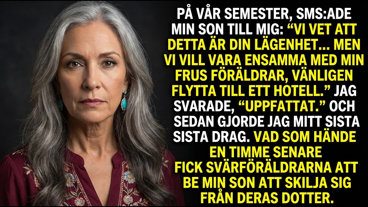 Min son skickade mig till ett hotell för sina svärföräldrar — en timme senare bad de om skilsmässa…