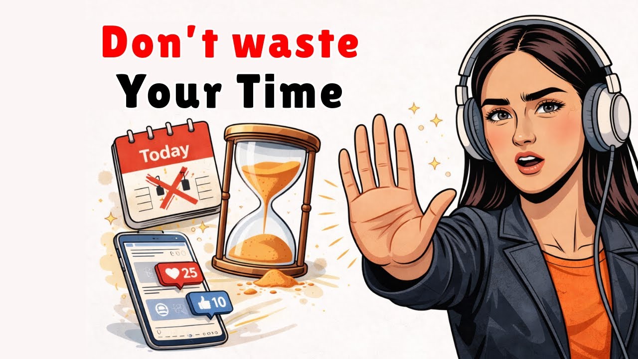 Don’t waste Your Time | Easy English Practice For English Learners | Podcast