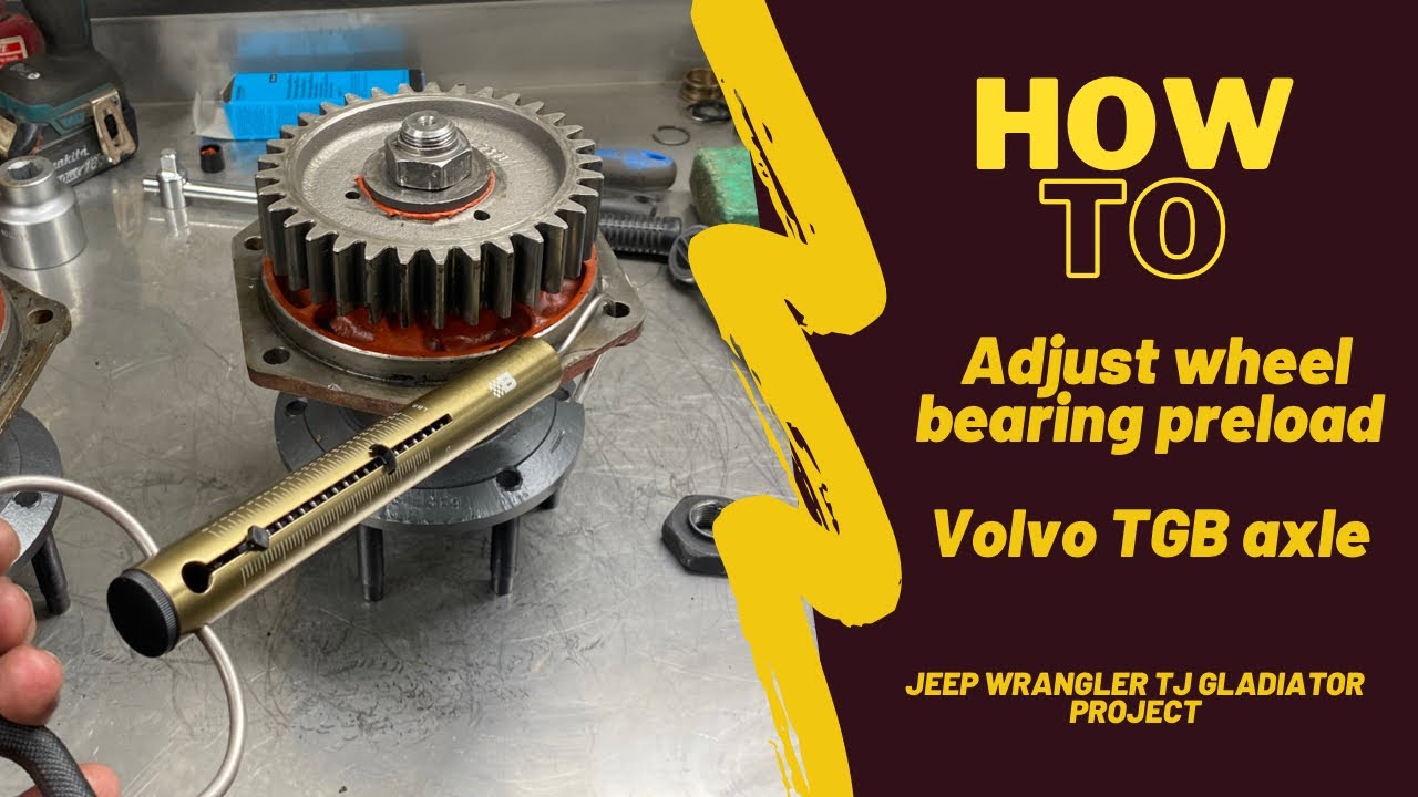 How To set wheel bearing preload on Volvo TGB portal axles